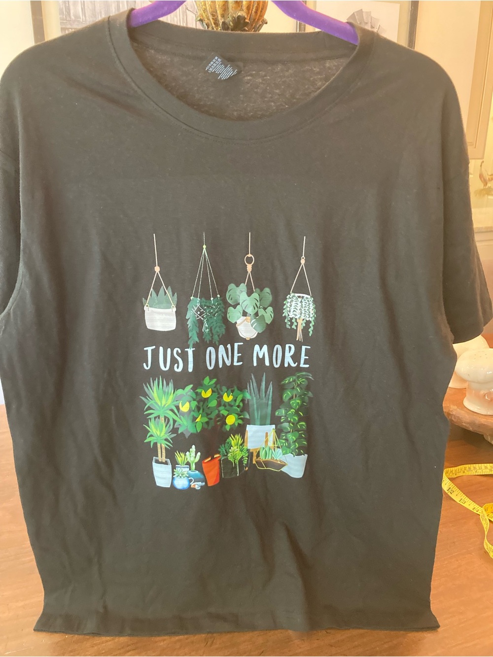 Just One More Plant Short-Sleeve Tee - Black